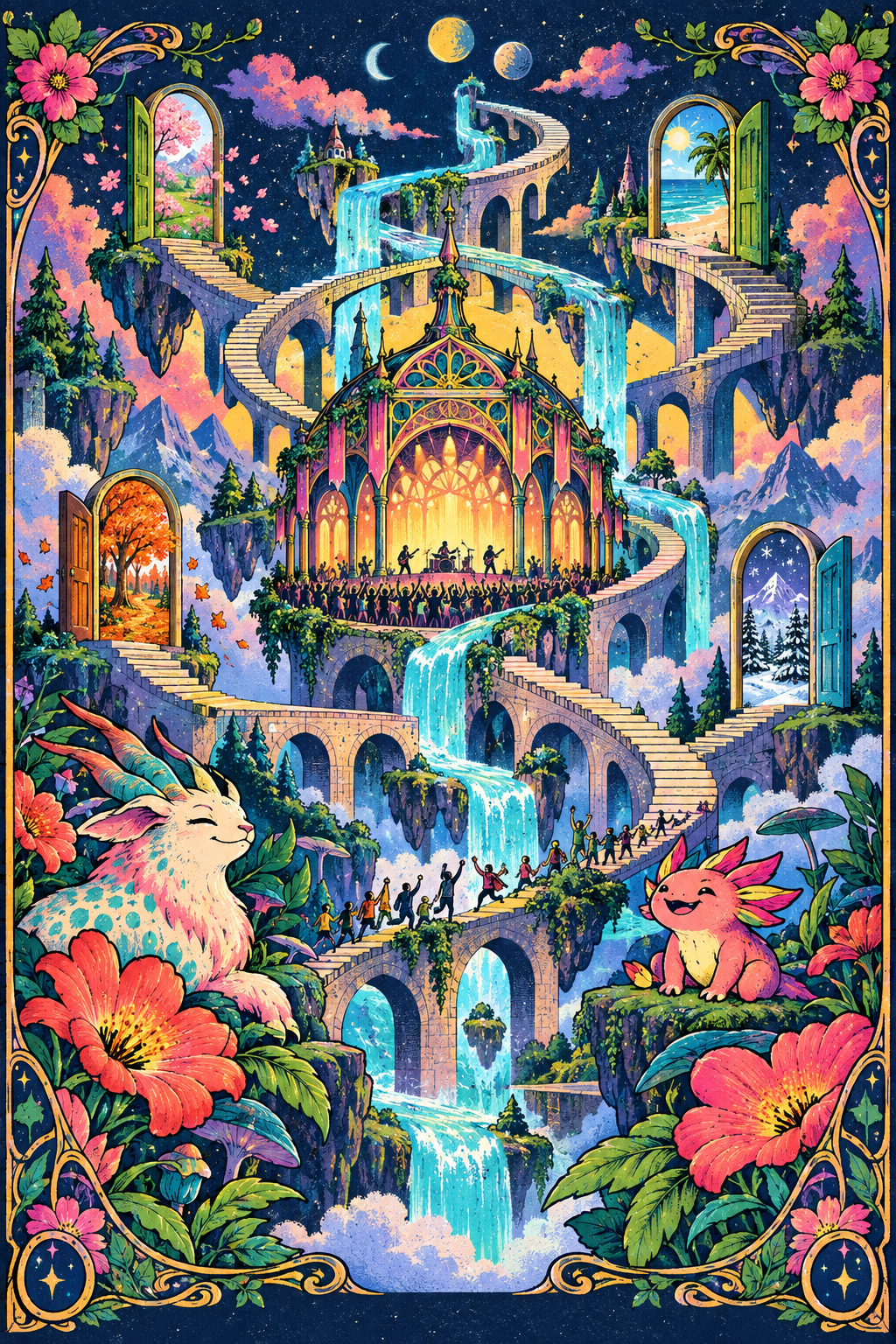 Original Impossible Wonderland concert-poster artwork